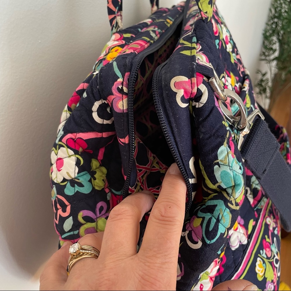 Vera Bradley Blue Floral Travel Duffle Bag - XL - Picture 11 of 12